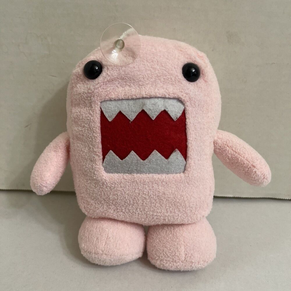 Domo Kun Pink Plush Stuffed Animal 7” Monster Teeth Doll Funny Cute - Picture 2 of 4